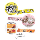 Etiquetas adhesivas Pastry Chef Hedgehog, 500 hojas, tipo rollo cuadrado