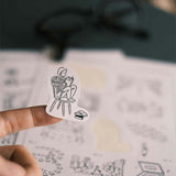 RAKUI HANA A5 ハンコカタログシール 2023 羅久井ハナ ラクイハナ らくいはな ハンコ はんこ シール ステッカー アーティスト ギフト プレゼント イラスト かわいい おしゃれ