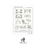 RAKUI HANA A5 ハンコカタログシール 2023 羅久井ハナ ラクイハナ らくいはな ハンコ はんこ シール ステッカー アーティスト ギフト プレゼント イラスト かわいい おしゃれ
