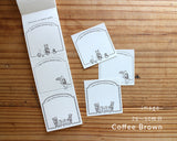 RAKUI HANA ラベルブック コーヒーハウスの猫たち 活版印刷 オリジナル