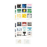 RAKUI HANA 프린트 스티커 세트 스탬프 스타일 Hana Rakui