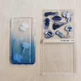 To Mei Han Stamp Clear Realistic Jellyfish Jellyfish Bread Showa Cat Sweets Cat Tomeihan-03