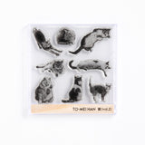 To Mei Han Stamp Clear Realistic Jellyfish Jellyfish Bread Showa Cat Sweets Cat Tomeihan-03