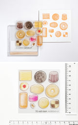 To Mei Han Stamp Clear Realistic Jellyfish Jellyfish Bread Showa Cat Sweets Cat Tomeihan-03