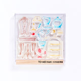 TO-MEI HAN Clear Stamp Realistic Mushroom Jellyfish Bread Showa Cafe Cat Baked Sweets Small Tea Room
