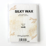100 hojas de tiras de papel de depilación con cera sedosa