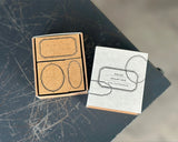 大枝活版室 OEDA LETTERPRESS Stamp box スタンプボックス frame SPB006 スタンプ フレーム 枠 はんこ ラバースタンプ おしゃれ 手帳 ギフト コラージュ