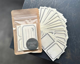 大枝活版室 OEDA LETTERPRESS sticker set ステッカーセット Black Bronze ブラック ブロンズ ステッカー シール 活版印刷 ギフト手帳 コラージュ