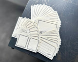 大枝活版室 OEDA LETTERPRESS sticker set ステッカーセット Black Bronze ブラック ブロンズ ステッカー シール 活版印刷 ギフト手帳 コラージュ