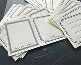 大枝活版室 OEDA LETTERPRESS sticker set ステッカーセット Black Bronze ブラック ブロンズ ステッカー シール 活版印刷 ギフト手帳 コラージュ