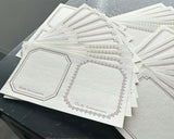 大枝活版室 OEDA LETTERPRESS sticker set ステッカーセット Black Bronze ブラック ブロンズ ステッカー シール 活版印刷 ギフト手帳 コラージュ