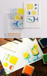 TO-MEI HAN Sello transparente Multicolor Apilamiento Helado suave/Sundae Torre Hamburguesa apilada THE Cream Soda Limonada Sensación Flor de primavera Clavel