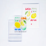 TO-MEI HAN 多色重ね レモネード気分 TA-12 産直レモン(アクリル付)TA-14 春の華 カーネーション TA-13 はんこ クリアスタンプ 伝言 メモ 昭和 喫茶 カード ギフト