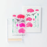 TO-MEI HAN 多色重ね レモネード気分 TA-12 産直レモン(アクリル付)TA-14 春の華 カーネーション TA-13 はんこ クリアスタンプ 伝言 メモ 昭和 喫茶 カード ギフト