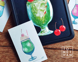 Klarer Stempel TO-MEI HAN Mehrfarbiger Stapel THE Cream Soda Tower Stack Burger Limonadenstimmung Frühlingsblumen Nelke Softeis/Eisbecher Harter Pudding und Gelee Hokkaido-Milchflasche