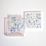 TO-MEI HAN 文具のお道具箱 MM-18 裁縫のお道具箱 MM-19 工具のお道具箱 MM-22 はんこ クリアスタンプ 手帳