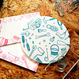 TO-Mei HAN stationery tool box sewing tool box tools tool box clear stamp