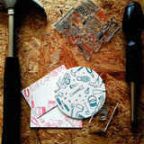 TO-Mei HAN stationery tool box sewing tool box tools tool box clear stamp