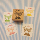 とみこはん TOMIKOHAN スタンプ 3センチ 3cm 30mm 2人で読書 タコウインナー相合傘 ペンのりねこ 頭がクリームソーダ はんこ ハンコ stamp