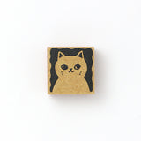 Tomiko Han Tomikohan Stamp 30mm Bob San Tsuyoshi Folk Cat Cat Cat Cat Cat Cat Cat Nagoho