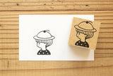 とみこはん TOMIKOHAN スタンプ 3センチ 3cm 30mm 2人で読書 タコウインナー相合傘 ペンのりねこ 頭がクリームソーダ はんこ ハンコ stamp
