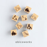 アビコワークス ABICOWORKS おしりたたいて スタンプ OSHIRI TATAITE 猫 ネコ はんこ ラバースタンプ お尻 おくりもの 手帳 かわいい