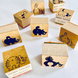 アビコワークス ABICOWORKS おしりたたいて スタンプ OSHIRI TATAITE 猫 ネコ はんこ ラバースタンプ お尻 おくりもの 手帳 かわいい