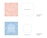 BGM アクリルブロックS クリアスタンプ用 小 BT-AB002