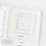 BGM アクリルブロック 方眼L クリアスタンプ用 大