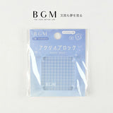 BGM アクリルブロック 方眼S クリアスタンプ用 小