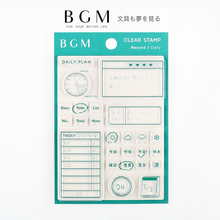 BGM Clear Stamp - Daily Life