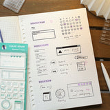 BGM クリアスタンプ はんこ 記録 デイリー