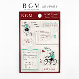 BGM クリアスタンプ はんこ 記録 フィットネス