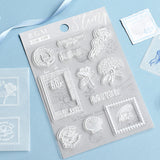 BGM クリアスタンプ レトロ・切手