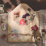 BGM クリアシール 庭園郵便局 ピンク イエロー ブルー グリーン ラベンダー レッド 切り花 ドライフラワー 10デザインx3枚(30枚) ビージーエム 手帳 ギフト