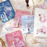 BGM クリアシール 博物誌 30枚入り 青羽 金羽 蝶夢 恋蝶 青貝 桜貝 幻夜 幻夢 クリア 透明 ビージーエム 手帳 ギフト