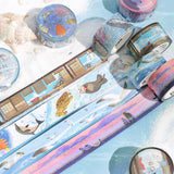 BGM ビージーエム 夏限定 マスキングテープ 20mm 2cm 2センチ 20ミリ幅 海辺のネコ 夏の縁側 夏パーティー 海図鑑 数量 限定 マステ ギフトカード コラージュ
