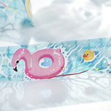 BGM ビージーエム 夏限定 クリアテープ 20mm 2cm 2センチ 20ミリ幅 金魚鉢 プール 夏の気配 乾杯 数量 限定 マステ ギフトカード 手帳 コラージュ 素材