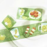 BGM ビージーエム 夏限定 クリアテープ 20mm 2cm 2センチ 20ミリ幅 金魚鉢 プール 夏の気配 乾杯 数量 限定 マステ ギフトカード 手帳 コラージュ 素材