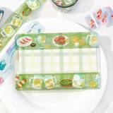 BGM ビージーエム 夏限定 クリアテープ 20mm 2cm 2センチ 20ミリ幅 金魚鉢 プール 夏の気配 乾杯 数量 限定 マステ ギフトカード 手帳 コラージュ 素材