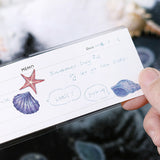 BGM ビージーエム 夏限定 フレークシール 15デザインx3枚 (45枚) 喫茶アラモード 砂浜の宝石 数量 限定 和紙 シール ギフトカード 手帳 コラージュ 素材