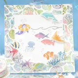 BGM ビージーエム フレークシール 箔押し 夏限定 2023 Limited 午後の風鈴 夏のスイーツ 海の物語 花火大会 15デザインx3枚(45枚) ギフト カード 手帳