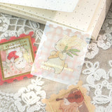 BGM ビージーエム フレークシール 箔押し 郵便局・夜の図鑑 散歩道 動物の森 銀河ツアー 15デザインx3枚(45枚) ギフト カード 手帳