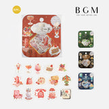 BGM ビージーエム フレークシール 箔押し 和紙 喫茶アラモード SEAL024