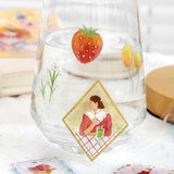 BGM クリアシール 乙女ブローチ 風景 動物 花 女の子 10デザインx3枚(30枚) ギフト カード ビージーエム