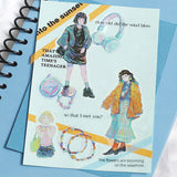 BGM コーディネートシール シェリー・表参道 代官山 銀座 原宿 下北沢 パリ ロンドン ソウル 15デザインx3枚(45枚) ビージーエム 手帳 ギフト