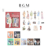 BGM コーディネートシール シェリー・表参道 代官山 銀座 原宿 下北沢 パリ ロンドン ソウル 15デザインx3枚(45枚) ビージーエム 手帳 ギフト