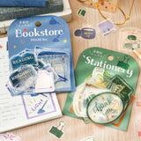 BGM ビージ-エム トレーシングペーパーシール 休日のお店巡り 45枚入り ベーカリー カフェ 本屋 文房具 かわいい ギフト カード 手帳