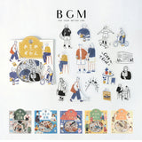 BGM コーディネートシール 15デザインx3枚(45枚) おとめ図鑑