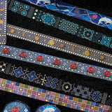 BGM マスキングテープ 6個セット 箔押し 15mm タイルアート BGM-SET39